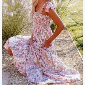 Pink Boho Dress